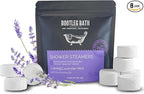 Shower Steamers Aromatherapy Lavender 8 Pack, 100% Pure Essential Oil, All by BOOTLEGBATH