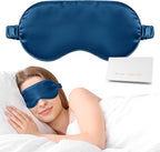 Silk Sleep Mask, Eye Mask for Sleep Women Men, Mulberry Sleeping Mask by Doitory