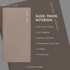 Cloth & Paper Travel Notebook | Undated Daily Planner – Verona | A5 Slim Daily - Image 3