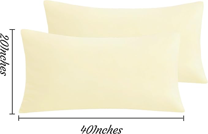 NTBAY King Pillow Cases Set of 2, 2 Pack Brushed Microfiber 20x40 Pillow Cases - Image 3