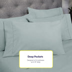 Sweet Home Collection 6 Piece Bed Sheet Set, RV Short Queen - Image 5