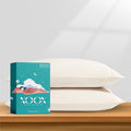 XOOX Linen 100% Egyptian Cotton Queen Pillow Cases Set of 2 by XOOXLinen