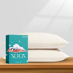 XOOX Linen 100% Egyptian Cotton King Pillow Cases Set of 2 by XOOXLinen