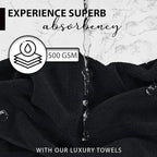 KAHAF COLLECTION 100% Cotton Bath Towels, 24x48 Pack of 6 Towels, Quick Dry - Image 3