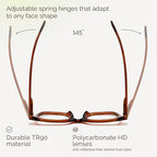 miyya Blue Light Glasses for Women & Men – Oversized UV & Blue Light Blocker - Image 5