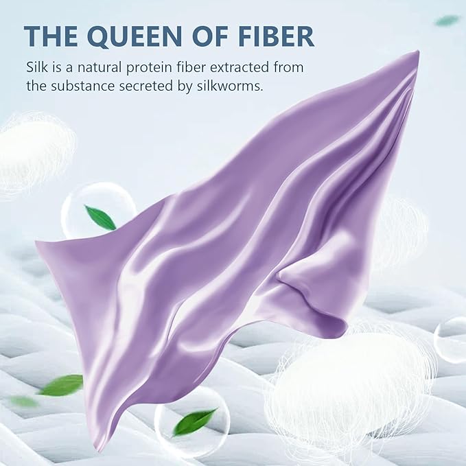 Silk Pillow Cases 2 Pack Standard Size Mulberry Silk Pillowcase Set of 2 - Image 2