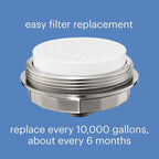 Brondell Shower Filter VivaSpring, Compact Brushed Nickel – High Output - Image 4