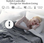 SNUGSUN Heated Blanket Throw Size, Soft and Cozy Electric Heating Blanket - Image 3
