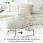 LEMIROE Floral Cotton Comforter Queen Size - Image 3
