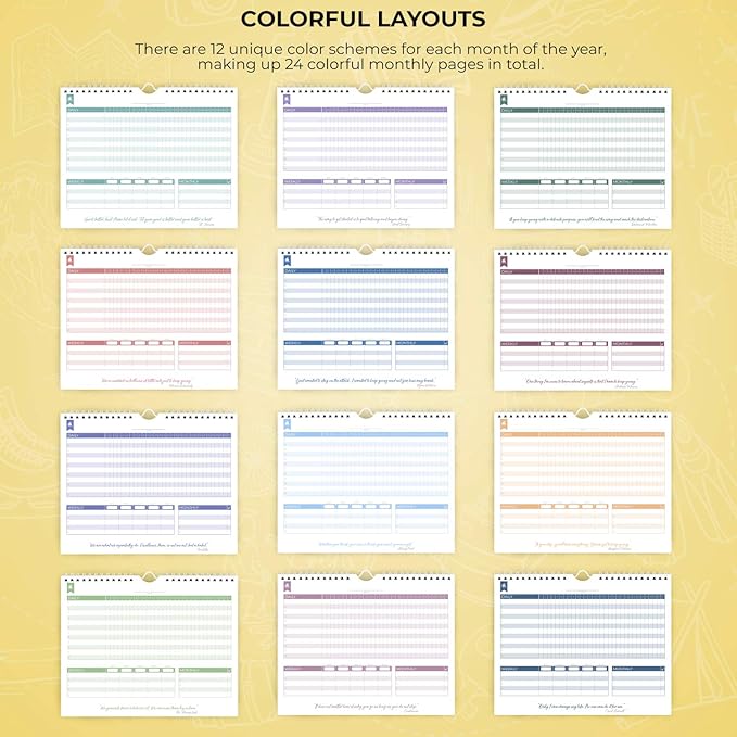 Clever Fox Habit Tracker Calendar – Inspirational Goal Tracker and Habit - Image 6