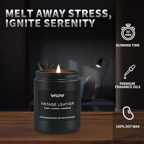6 Pack Candles for Home Scented Aromatherapy Candles Gifts Set for Mens - Image 2