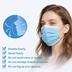 LEMENT Disposable Face Masks 125 Pcs, 3 Ply Face Mask Elastic Earloops - Image 4