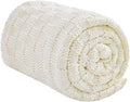 Knitted Weighted Blanket for Adult, No Beads Heavy Blanket 48” x 72'' 15lbs by Unknown