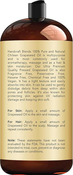 Handcraft Blends Grapeseed Oil | 100% Pure and Natural | Bath & Body Oil | - Image 2