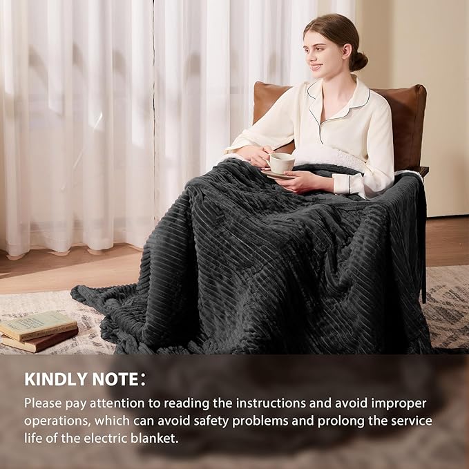 Homemate Electric Heated Blanket Queen Size - Image 6