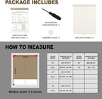 HESTIA No Drill Cordless Blackout Roller Shades Screwless Waterproof Shower - Image 6
