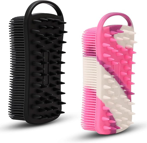 2 PC Silicone Body Scrubber, 2 in 1 Exfoliating Shower Bath Scrubber, Soft by MtBoi