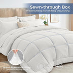 Sasttie California King Comforter Set, 7 Pieces Reversible Cal King Bed in a Bag - Image 4