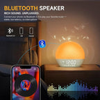 Geuuap Sunrise Alarm Clock White Noise Sound Machine - Image 5