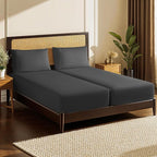 LBRO2M Split King Sheet Sets for Adjustable Bed 1000 Thread Count 100% Egyptian by LBRO2MBedding