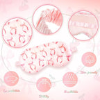 Cuffbow 6 Pack Plush Sleep Mask Set, Cute Plush Eye Masks - Image 3