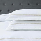 Dreamology White Duvet Cover Luxury Hotel Quality Bedding Set 100% Cotton - Image 5