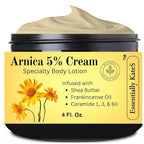 Essentially KateS Arnica 5% Cream Lotion 4 Fl Oz – Frankincense Oil, Shea Butter by EssentiallyKateS