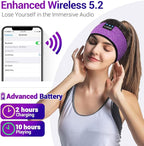 LC-dolida Sleep Headphones Bluetooth Headband Sleeping Wireless Headband - Image 4