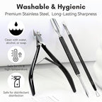 Makartt Cuticle Trimmer Set: Professional Cuticle Nipper and 2 Cuticle Pushers - Image 8