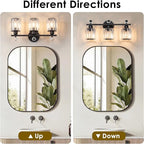 Modern 3 Light Crystal Vanity Light, Crystal Bathroom Light Fixtures, Compatible - Image 8