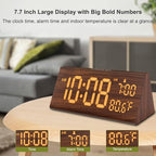DreamSky Wooden Digital Alarm Clock - Image 2