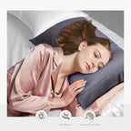 WishSmile Cooling Queen Pillowcases Set of 2 Breathable Cool Silky Soft Rayon - Image 2