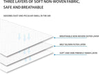 Disposable Face Masks, 50 Pack, Single Daily Use, Face Mask - Image 7