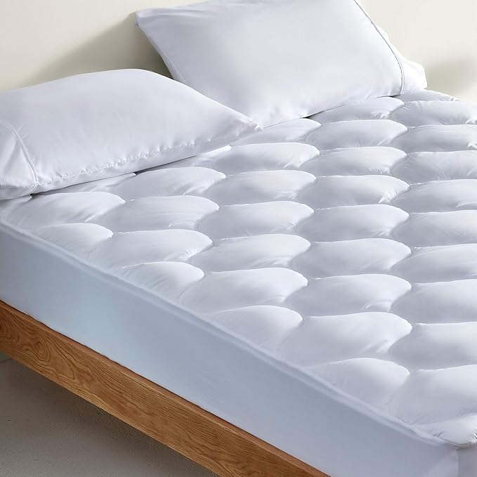 SLEEP ZONE Quilted Fitted Mattress Pad Cover Cal King - Image 4