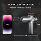 LEERCON Mini Massage Gun, Portable Deep Tissues Muscle Massager, 4 Massages - Image 4