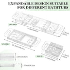 Expandable Drain Bath Caddy Tray - Image 2