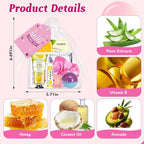 60PCS Spa Party Supplies for Girls, Include Face Masks, Hand Cream, Lip Balm - Image 5
