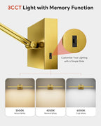 VONLUCE 24" LED Bathroom Vanity Light, 3CCT Modern LED Vanity Lights - Image 2
