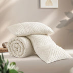 Andency King Size Comforter Set Beige, 3 Pieces Boho King Bedding Comforter Set - Image 3