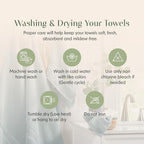 Springtree Home Luxury Bamboo Rayon Bath Towel Set 6 Piece Set | 35% Bamboo - Image 8