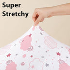 Baby Mini Crib Sheets Girl, Portable 38”x26” Pack and Play Sheets Fitted - Image 5