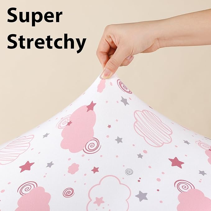 Baby Crib Sheets Girl, 3 Pack Toddler Bed Sheets Fitted - Image 4