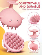 Scalp Massager Hair Growth Shampoo Brush, Silicone Scalp Scrubber Shower Scalp - Image 6