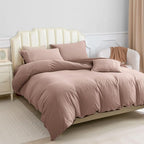 PURE ERA Jersey Knit Duvet Cover Set 100% T-Shirt Cotton Super Soft Comfy 3pc - Image 8