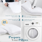 viewstar Bed Pillows Standard Sizes Set of 2, Hotel Quality Cooling Down - Image 8