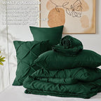 CozyLux California King Comforter Set Emerald Green - Image 7