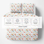 Kotton Culture 3 Pc Queen Size Duvet Cover Set- 100% Egyptian Cotton Sateen 600 - Image 7