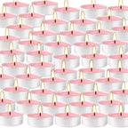 Pink Rose Scented Tealight Candles -Giant 100 Pack Votive Candles Bulk - Image 7