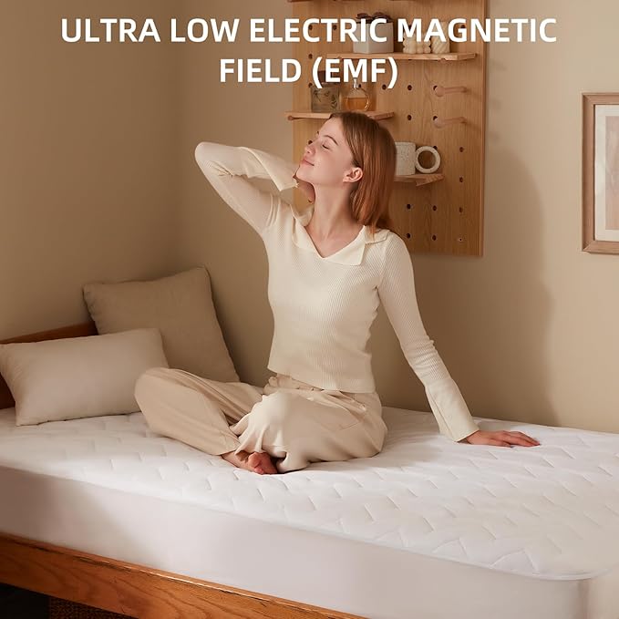 Bwarm Premium Multi-Zone Electric Heated Mattress Pad Twin Size, 9 Heat Settings - Image 3