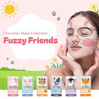 Epielle Character Face Mask Fuzzy Friends 6 Pack, Fun & Effective Korean Skin - Image 2